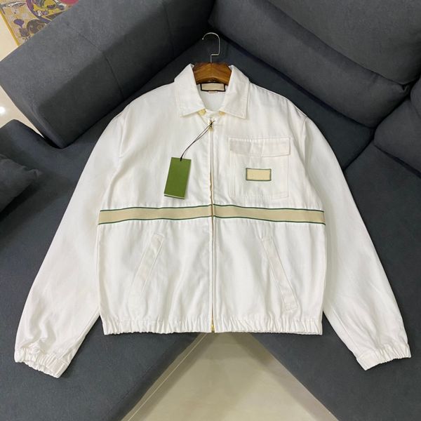 spring and autumn fashion exquisite white zip jackets ~ us size designer jacket ~ pure cotton material stripe stitching design mens luxury j, Black;brown
spring and autumn fashion exquisite white zip jackets ~ us size designer jacket ~ pure cotton material stripe stitching design mens luxury j, Black;brown
