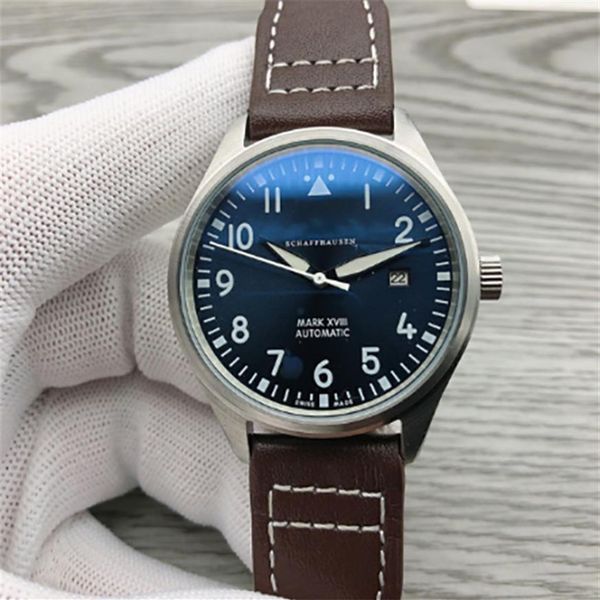 luxury mens watches high qaualiy automatic mechanical stainless steel black leather simple 41mm pilots watch mark xviioutdoor iw322358, Slivery;brown
luxury mens watches high qaualiy automatic mechanical stainless steel black leather simple 41mm pilots watch mark xviioutdoor iw322358, Slivery;brown