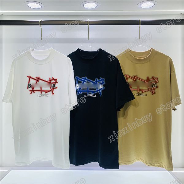 22ss men women designers t shirts tee run away paris print cotton short sleeve crew neck streetwear black white khaki xinxinbuy m-2xl, White;black
22ss men women designers t shirts tee run away paris print cotton short sleeve crew neck streetwear black white khaki xinxinbuy m-2xl, White;black