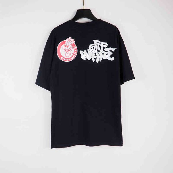 2022 spring / summer new off little monster letter round neck pullover short sleevevzbt, White;black
2022 spring / summer new off little monster letter round neck pullover short sleevevzbt, White;black