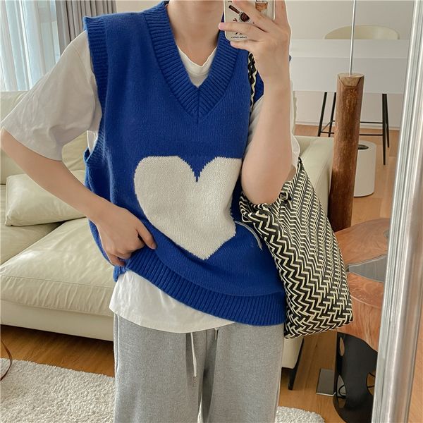 women's vests women love loose knitted vest sweater v neck sleeveless thick casual suits female waistcoat chic, Black;white
women's vests women love loose knitted vest sweater v neck sleeveless thick casual suits female waistcoat chic, Black;white