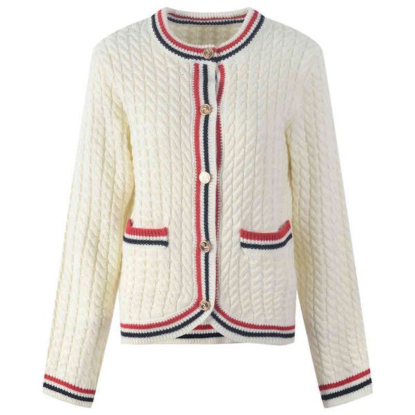 women's knits tees round neck contrast color sweater cardigan women's long sleeved autumn trend fashion loose ejas, White
women's knits tees round neck contrast color sweater cardigan women's long sleeved autumn trend fashion loose ejas, White