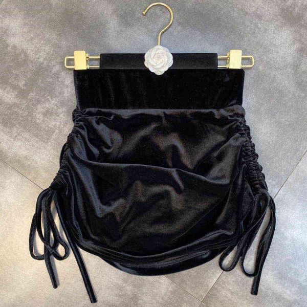 premium autumn winter arrival side drawstring high waist black velvet short mini skirt streetwear women gc299
premium autumn winter arrival side drawstring high waist black velvet short mini skirt streetwear women gc299
