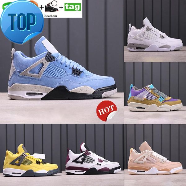 4 4s men basketball shoes university blue white oreo paris metallic purple black cat shimmer taupe haze bred women sneakers trainers
4 4s men basketball shoes university blue white oreo paris metallic purple black cat shimmer taupe haze bred women sneakers trainers