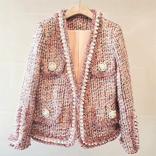 arrival fall winter tassel sweet luxury plaid tweed jacket women's pearl buttons woollen slim runway coats outerwear 220817, Black;brown
arrival fall winter tassel sweet luxury plaid tweed jacket women's pearl buttons woollen slim runway coats outerwear 220817, Black;brown