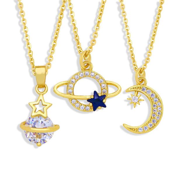 pendant necklaces dainty stars moon inlaid zircon gold color clavicle chain necklace trendy wedding party charming jewelry gift, Silver
pendant necklaces dainty stars moon inlaid zircon gold color clavicle chain necklace trendy wedding party charming jewelry gift, Silver