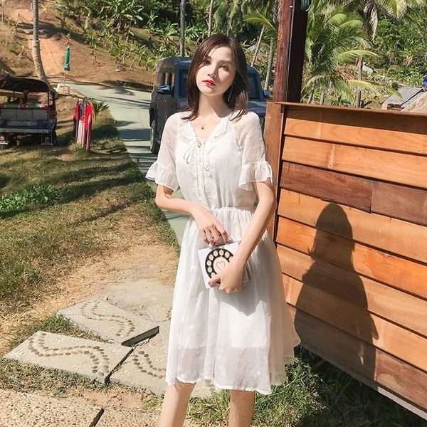 sleeping womens robes summer party clothes y200102, White;black
sleeping womens robes summer party clothes y200102, White;black