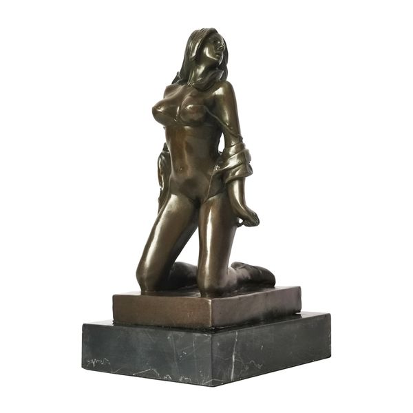 western sculpture bundled nude woman bronze statue naked female erotic art decor gifts, Silver
western sculpture bundled nude woman bronze statue naked female erotic art decor gifts, Silver
