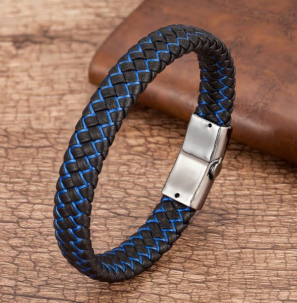 fashion genuine leather bracelet strands men black braided rope bracelets for male metal magnetic clasp bangles jewelry wholesale
fashion genuine leather bracelet strands men black braided rope bracelets for male metal magnetic clasp bangles jewelry wholesale