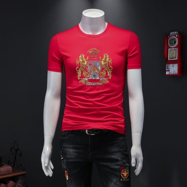 2023 summer cartoon embroidery printing men's short-sleeved t-shirts fashion round neck breathable contrasting color fashion slim bott, White;black
2023 summer cartoon embroidery printing men's short-sleeved t-shirts fashion round neck breathable contrasting color fashion slim bott, White;black