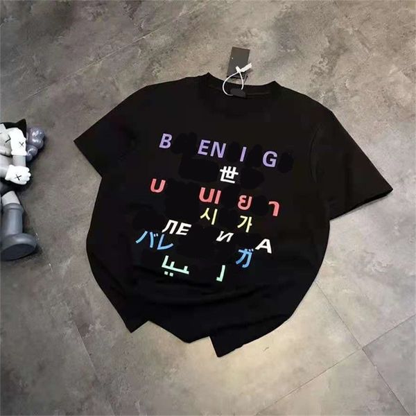 66% off new high version spring and summer fashion multi language letters stereo printing couple short sleeves qv73, White
66% off new high version spring and summer fashion multi language letters stereo printing couple short sleeves qv73, White