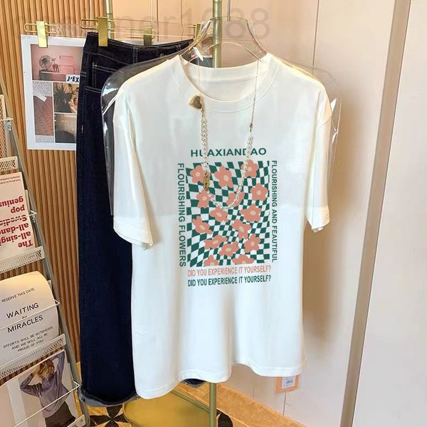 women's t-shirt designer alphabet checkerboard printed short sleeve t-shirt women's 2022 summer new small loose casual fashion aix, White
women's t-shirt designer alphabet checkerboard printed short sleeve t-shirt women's 2022 summer new small loose casual fashion aix, White