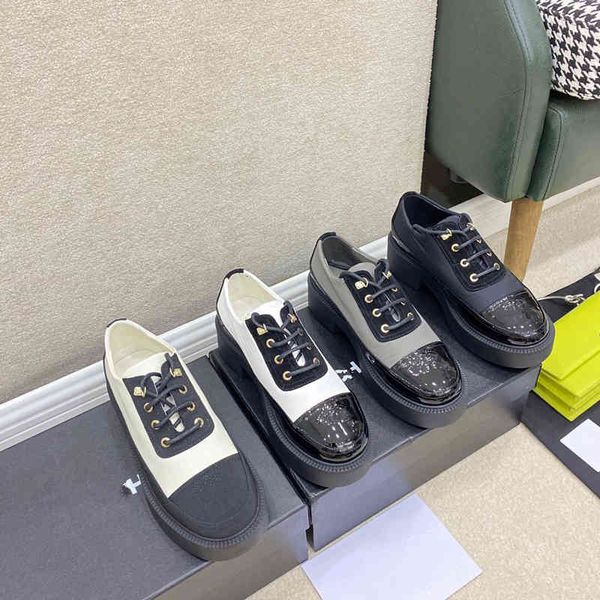 slippers high version small fragrance color matching lace up flat bottom casual single shoes women's thick lefuxiang grandma panda, Black
slippers high version small fragrance color matching lace up flat bottom casual single shoes women's thick lefuxiang grandma panda, Black
