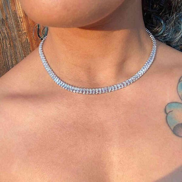 stonefans luxury cubic zirconia choker for women hip hop iced out necklace chain wholesale cube crystal jewelry, Silver
stonefans luxury cubic zirconia choker for women hip hop iced out necklace chain wholesale cube crystal jewelry, Silver