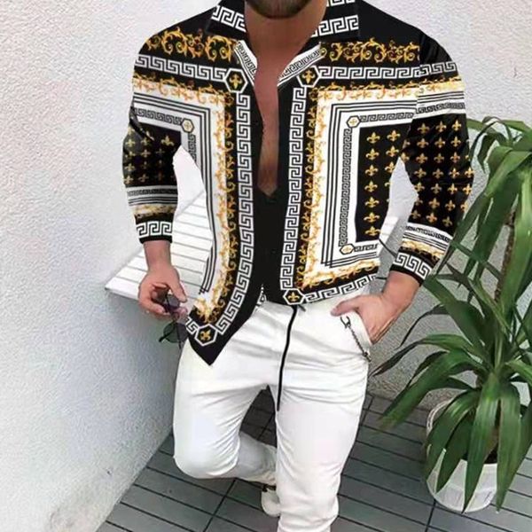 hombre shirts europe graphic printing button up fashion mens long sleeve tshirt clothes casual cotton polyester camisa de lujo chemise de lu, White;black
hombre shirts europe graphic printing button up fashion mens long sleeve tshirt clothes casual cotton polyester camisa de lujo chemise de lu, White;black