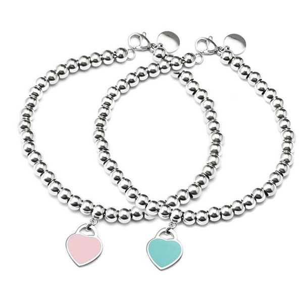 charm bracelets blue heart beads bracelet & bangle stainless steel pink&red pendant brand tif design women elegant jewelry gift br171e, Golden;silver
charm bracelets blue heart beads bracelet & bangle stainless steel pink&red pendant brand tif design women elegant jewelry gift br171e, Golden;silver