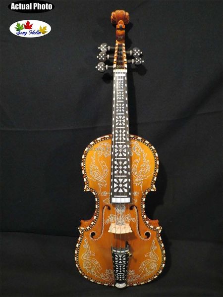 beautiful paintings, inlays and carvings of song brand master violin 5 strings 4/4
beautiful paintings, inlays and carvings of song brand master violin 5 strings 4/4