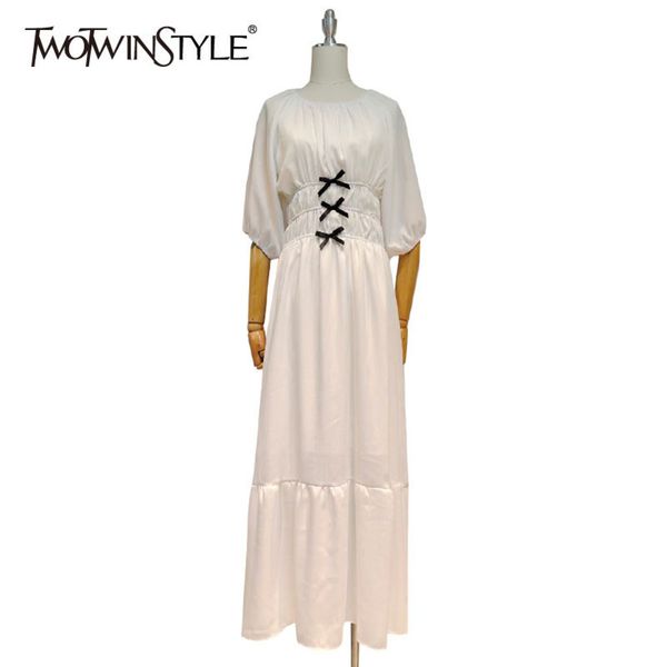 white patchwork bowknot dress for women o neck half sleeve high waist elegant dresses female fashion stylish 210423, Black;gray
white patchwork bowknot dress for women o neck half sleeve high waist elegant dresses female fashion stylish 210423, Black;gray