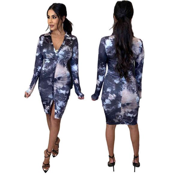 yy6551 women's fashion designers tie-dye package hip temperament slim waist shirt dresses, Black;gray
yy6551 women's fashion designers tie-dye package hip temperament slim waist shirt dresses, Black;gray