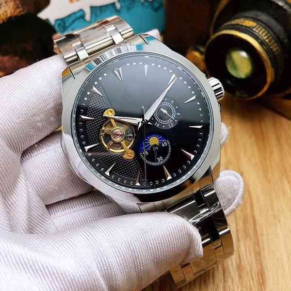 watches wristwatch luxury fashion designer european brand large flywheel leisure men's steel band mechanical watch, Slivery;brown
watches wristwatch luxury fashion designer european brand large flywheel leisure men's steel band mechanical watch, Slivery;brown