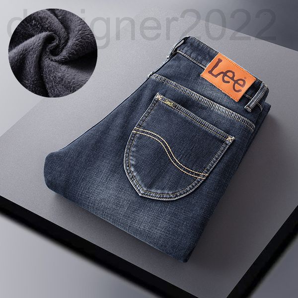 men's jeans designer plush and thickened winter warm men's jeans straight tube loose large high-end wear fegk, Blue 
men's jeans designer plush and thickened winter warm men's jeans straight tube loose large high-end wear fegk, Blue