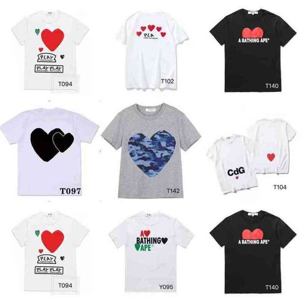 designer cdgs t-shirt play short sve embroidery love hearts loose and men for mens fashions and women casual anime tshirts 222ss, White;black
designer cdgs t-shirt play short sve embroidery love hearts loose and men for mens fashions and women casual anime tshirts 222ss, White;black