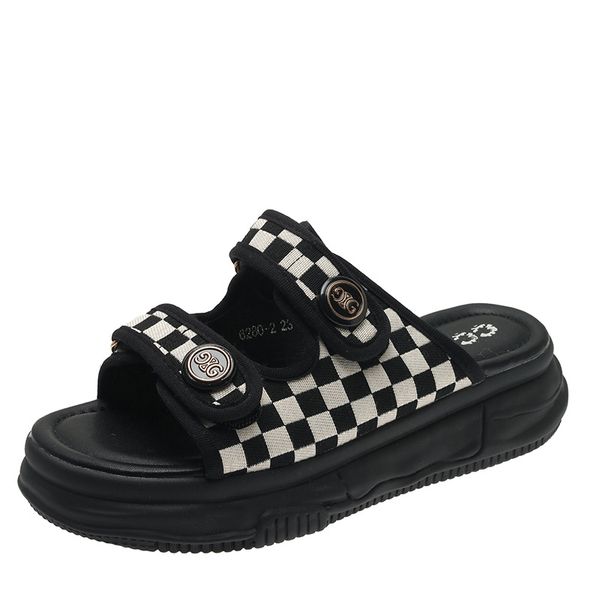 new sandals designers women sandals fashion slippers flat thick bottom scuffs summer beach shoes 2 colour 35-40, Black
new sandals designers women sandals fashion slippers flat thick bottom scuffs summer beach shoes 2 colour 35-40, Black
