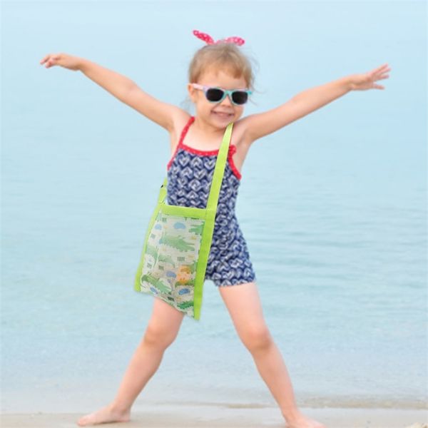 23*28cm cartoon dinosaur crocodile print sand bags kids mesh beach bag crossbody backpack purses tote toys shell organizer storage t33cq4o, Black
23*28cm cartoon dinosaur crocodile print sand bags kids mesh beach bag crossbody backpack purses tote toys shell organizer storage t33cq4o, Black