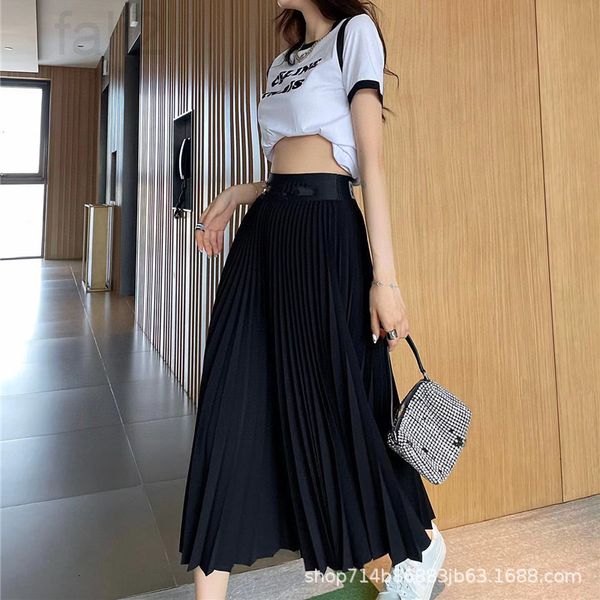 skirts designer bust skirt female spring and autumn 2022 new slim medium length pleated high waist versatile small a-shaped long qohr, Black
skirts designer bust skirt female spring and autumn 2022 new slim medium length pleated high waist versatile small a-shaped long qohr, Black