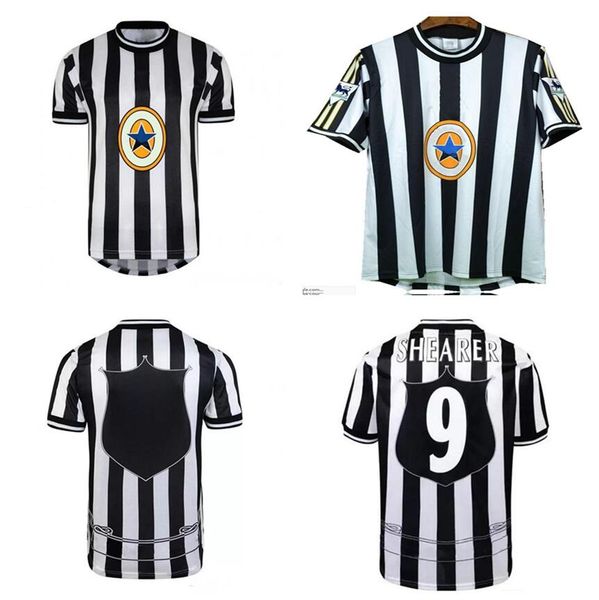 1997 1999 retro soccer jerseys geordie 97 98 99 #9 shearer home black white football shirts fc classic retro short sleeve uniforms, Black;yellow
1997 1999 retro soccer jerseys geordie 97 98 99 #9 shearer home black white football shirts fc classic retro short sleeve uniforms, Black;yellow