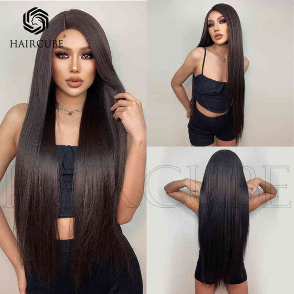 wigs women synthetic wigs new front lace women's black brown medium length straight hair wig full head suit wigs 220601
wigs women synthetic wigs new front lace women's black brown medium length straight hair wig full head suit wigs 220601