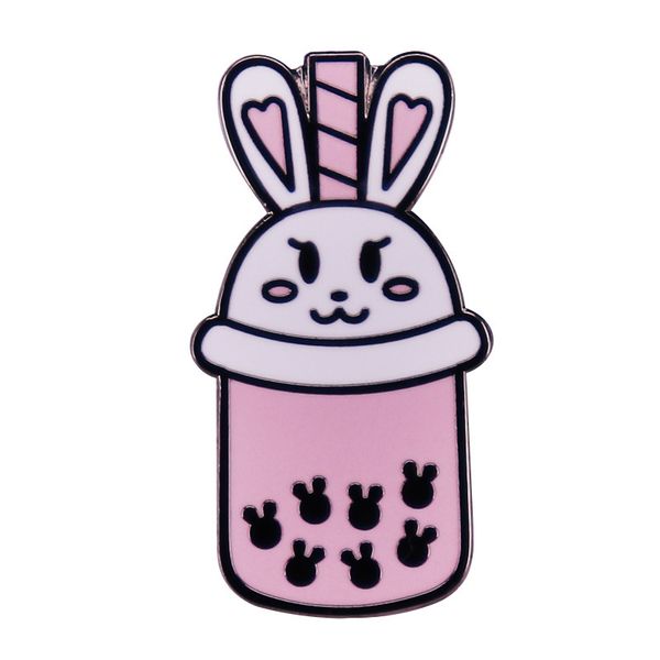 rabbit milk boba-tea enamel pin brooch cute cartoon bunny animal drink jewelry on valentine's day gifts for your boba bae, Blue
rabbit milk boba-tea enamel pin brooch cute cartoon bunny animal drink jewelry on valentine's day gifts for your boba bae, Blue