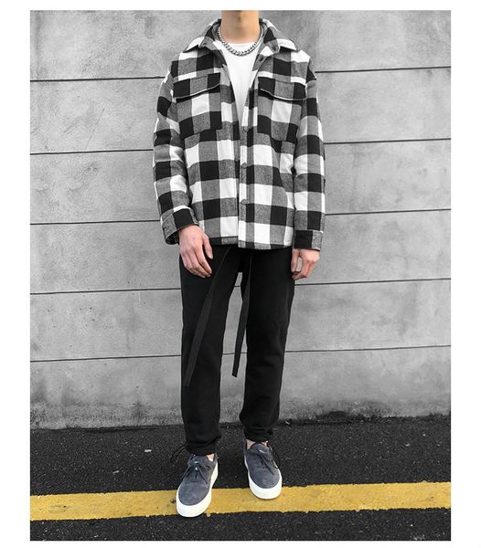men's jackets zhuzunzhe fashion plaid shirt parka coat men's single-breasted cotton hip-hop loose warm jacket, Black;brown
men's jackets zhuzunzhe fashion plaid shirt parka coat men's single-breasted cotton hip-hop loose warm jacket, Black;brown