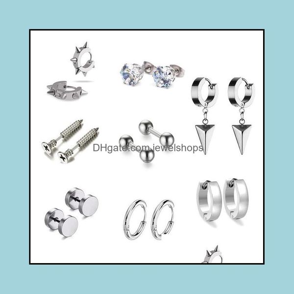 stud earrings jewelry 2021 trend new 8 pairs surgical steel kpop fashion punk gothic style cross screw piercing male women drop delivery lyr, Golden;silver
stud earrings jewelry 2021 trend new 8 pairs surgical steel kpop fashion punk gothic style cross screw piercing male women drop delivery lyr, Golden;silver