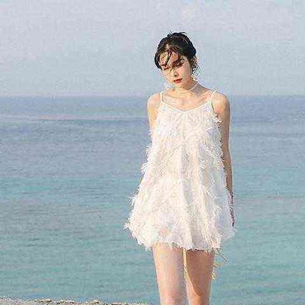 designer women's swimsuit bikini swimsuit female summer split three piece set conservative thin fairy feather skirt small cht gathered, White;black
designer women's swimsuit bikini swimsuit female summer split three piece set conservative thin fairy feather skirt small cht gathered, White;black