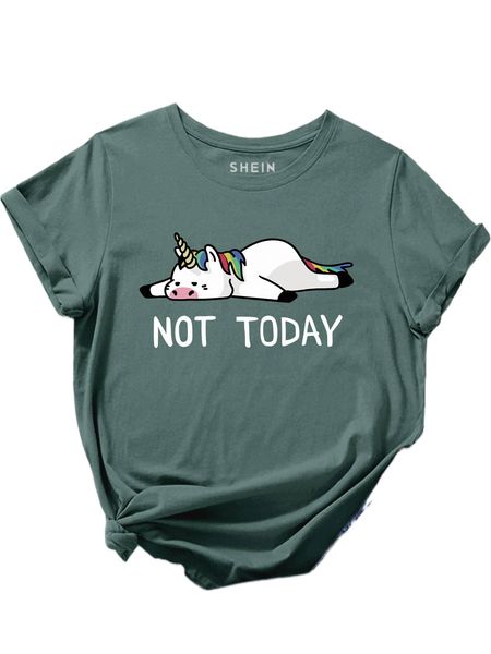 cartoon & letter graphic tee c1il#, White
cartoon & letter graphic tee c1il#, White