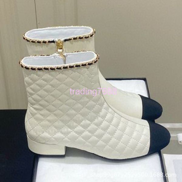 boots boots 21 chain rhomboid color matching thick heel short boots round headed martin white low tube women's rain shoes, Black
boots boots 21 chain rhomboid color matching thick heel short boots round headed martin white low tube women's rain shoes, Black