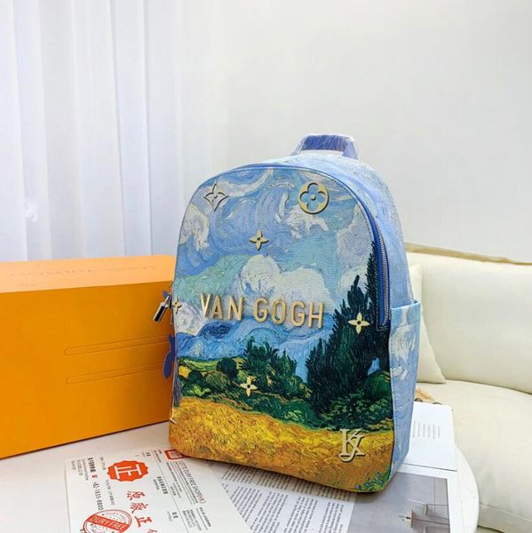 limited edition letter backpack van gogh oil painting couples handbags lager capacity outer shoulder bags luxury brand women men backpack pu
limited edition letter backpack van gogh oil painting couples handbags lager capacity outer shoulder bags luxury brand women men backpack pu