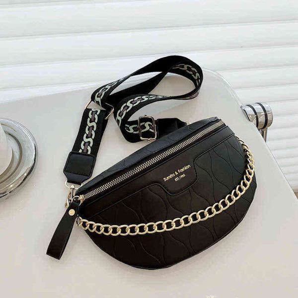 women's chain waist bag leather fanny pack belt for women fashion shoulder crossbody chest purses luxury brand handbag 220609
women's chain waist bag leather fanny pack belt for women fashion shoulder crossbody chest purses luxury brand handbag 220609