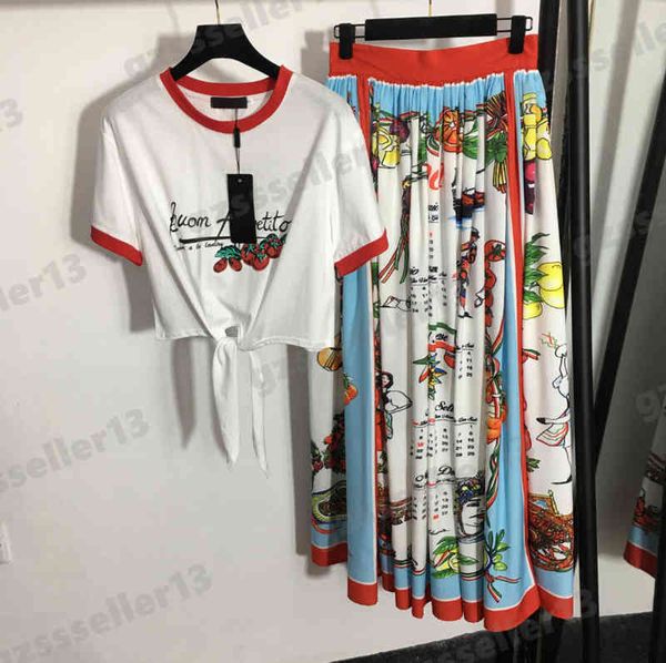 women two piece dresses fashion brand d..g designer skirts sets letter print short sleeve t-shirt high waist pleated skirt two piece suit 09, White
women two piece dresses fashion brand d..g designer skirts sets letter print short sleeve t-shirt high waist pleated skirt two piece suit 09, White