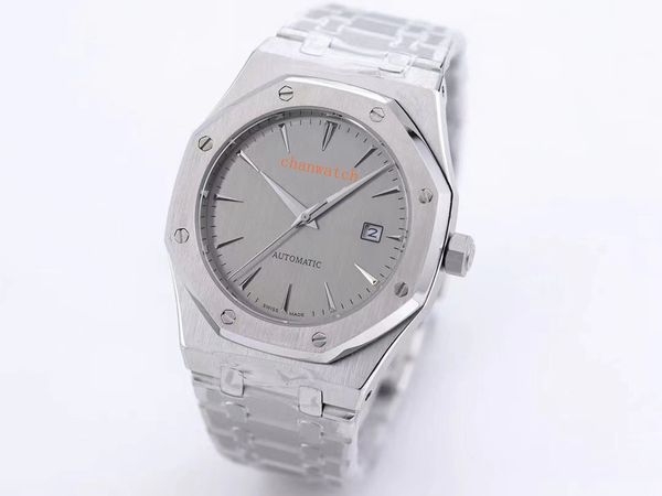 2022 new men's business casual watch automatic mechanical movement stainless steel case strap wristwatch, Slivery;brown
2022 new men's business casual watch automatic mechanical movement stainless steel case strap wristwatch, Slivery;brown