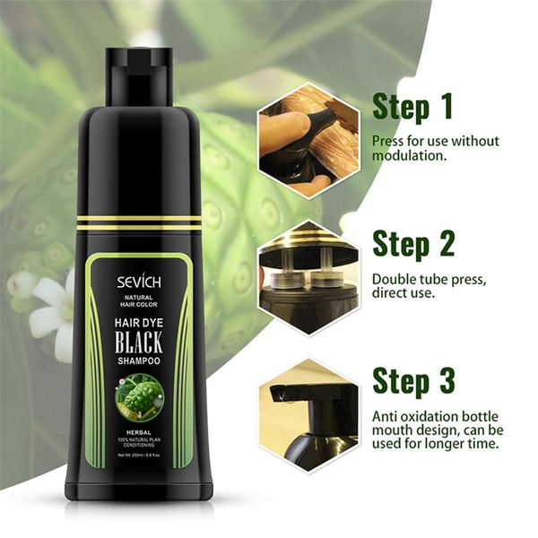 sevich hair dye black shampoo 250ml fast dye hair shampoo natural anti hair loss moisturizing refreshing black carescouts272d
sevich hair dye black shampoo 250ml fast dye hair shampoo natural anti hair loss moisturizing refreshing black carescouts272d
