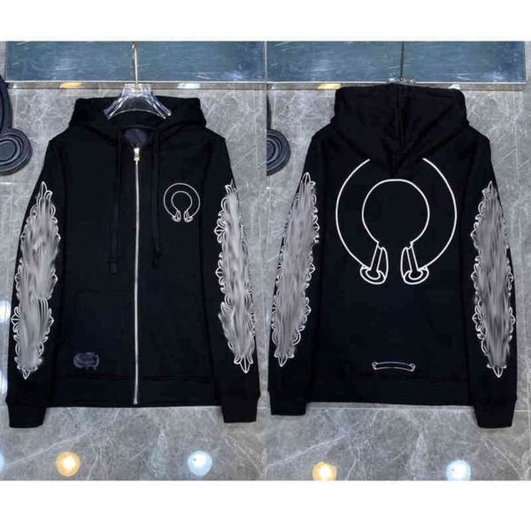 men's fashion brand jackets designer luxury zipper sweatshirts horseshoe cross print ch hoodies men women coat casual pullover loose h, Black;brown
men's fashion brand jackets designer luxury zipper sweatshirts horseshoe cross print ch hoodies men women coat casual pullover loose h, Black;brown
