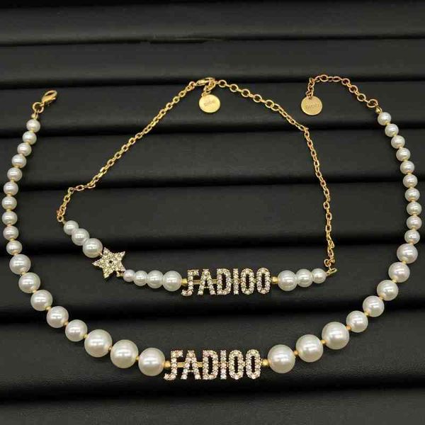factory outlet necklace new pearl letter fashion temperament style net red same neck chain female, Silver
factory outlet necklace new pearl letter fashion temperament style net red same neck chain female, Silver