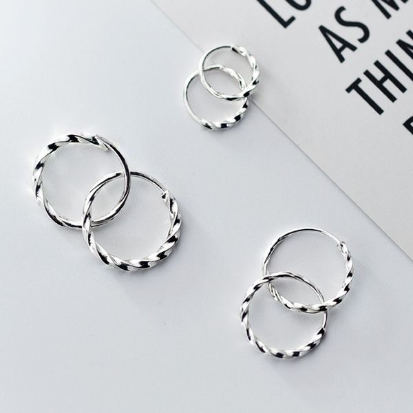 solid 925 sterling silver simple earrings sweet twisted hoop for women girls students birthday gift 220716, Golden;silver
solid 925 sterling silver simple earrings sweet twisted hoop for women girls students birthday gift 220716, Golden;silver