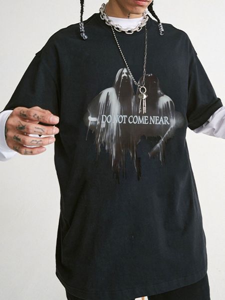 men slogan & figure graphic drop shoulder tee u7ic#, White;black
men slogan & figure graphic drop shoulder tee u7ic#, White;black