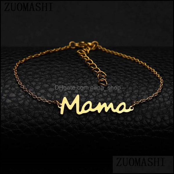 link chain bracelets jewelry stainless steel letter mama mothers love pendant minimal bracelet sier gold colors for moms day drop delivery, Black
link chain bracelets jewelry stainless steel letter mama mothers love pendant minimal bracelet sier gold colors for moms day drop delivery, Black