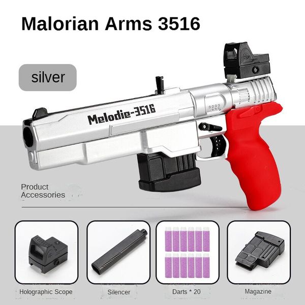 malorian arms 3516 toy pistol foam dart blaster manual toy gun launcher shooting model for adults boys birthday gifts
malorian arms 3516 toy pistol foam dart blaster manual toy gun launcher shooting model for adults boys birthday gifts