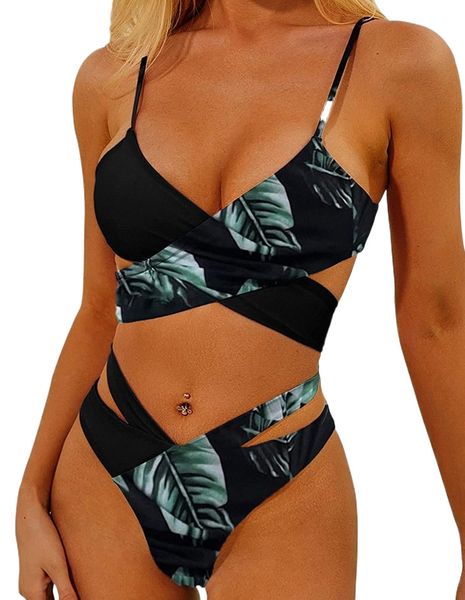 bikini swimsuit for women criss cross halter wrap two piece bathing n4kz#, White;black
bikini swimsuit for women criss cross halter wrap two piece bathing n4kz#, White;black