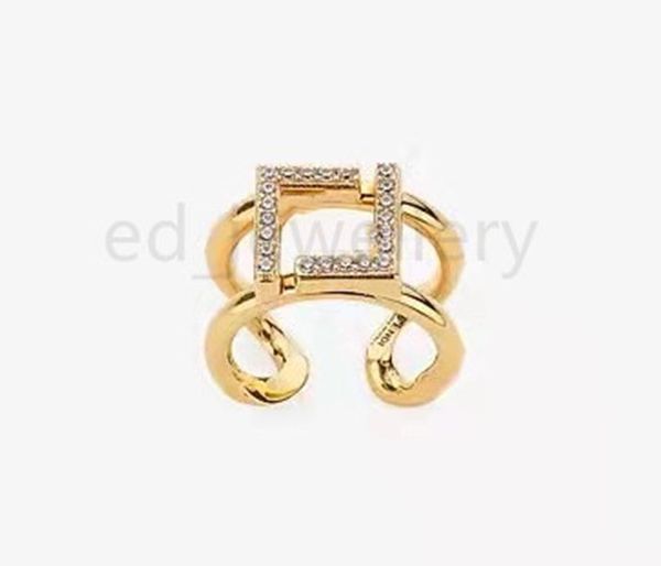 

2022 designer d spiral ring women midi ring classic luxury design jewelry women's gold and silver will never fade 1.235